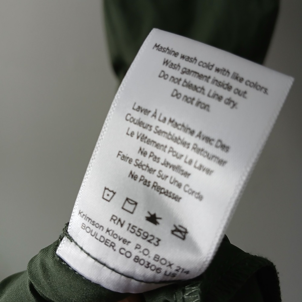 Krimson Klover Size Small Stella Dress‎ Olive Green Handkerchief Hem Sleeveless - Picture 10 of 15